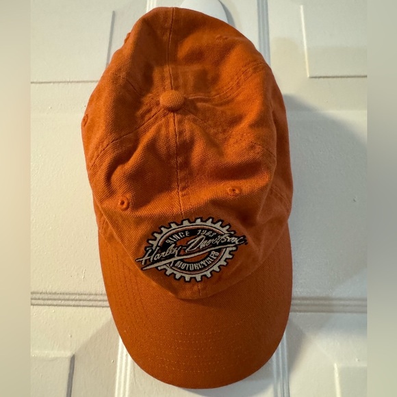 Vintage Harley Davidson Embroidered Baseball Hat Brass Adjusting Clip 1903 Patch - Picture 7 of 8